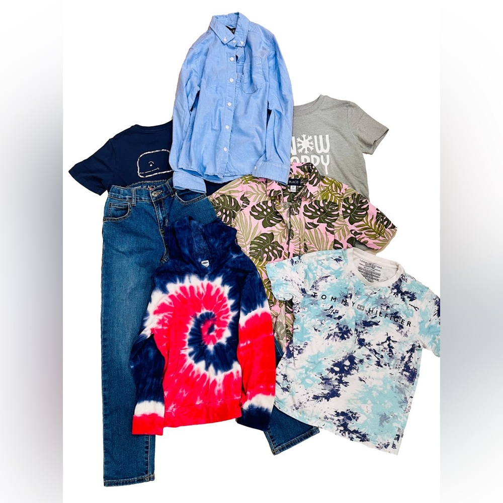 7-10Y Boys Children’s Place/Cat & Jack/ Tommy Hilfiger 7PC Tops Jean Bundle Lot